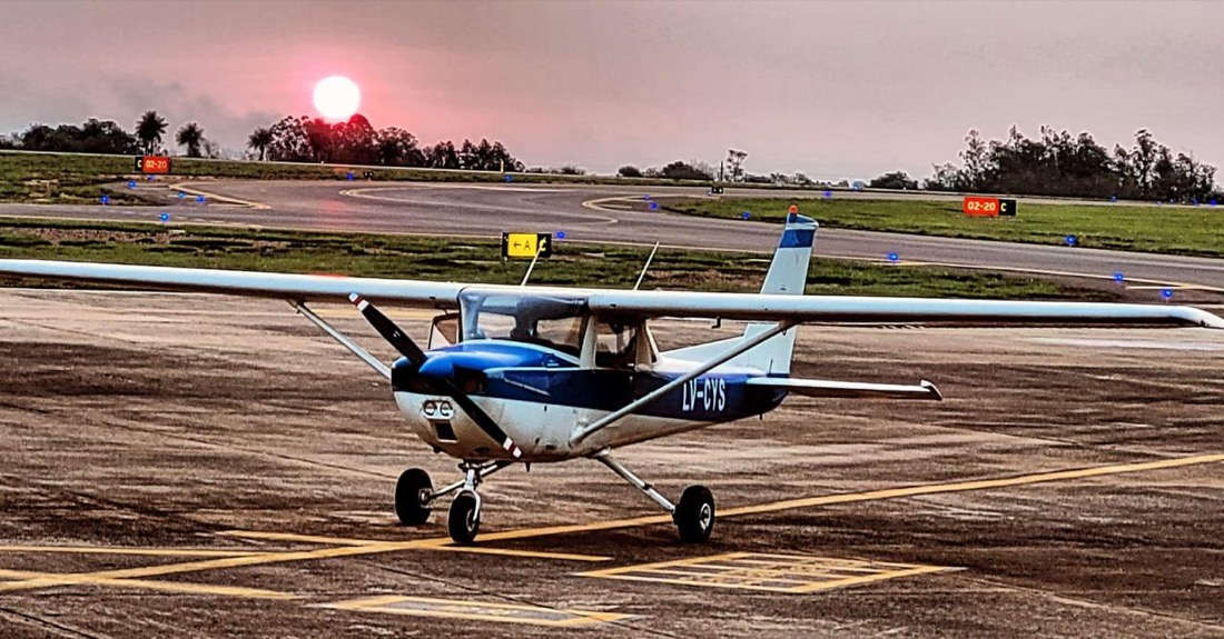Cessna 150 matrícula LV-CYS del Aero Club Posadas