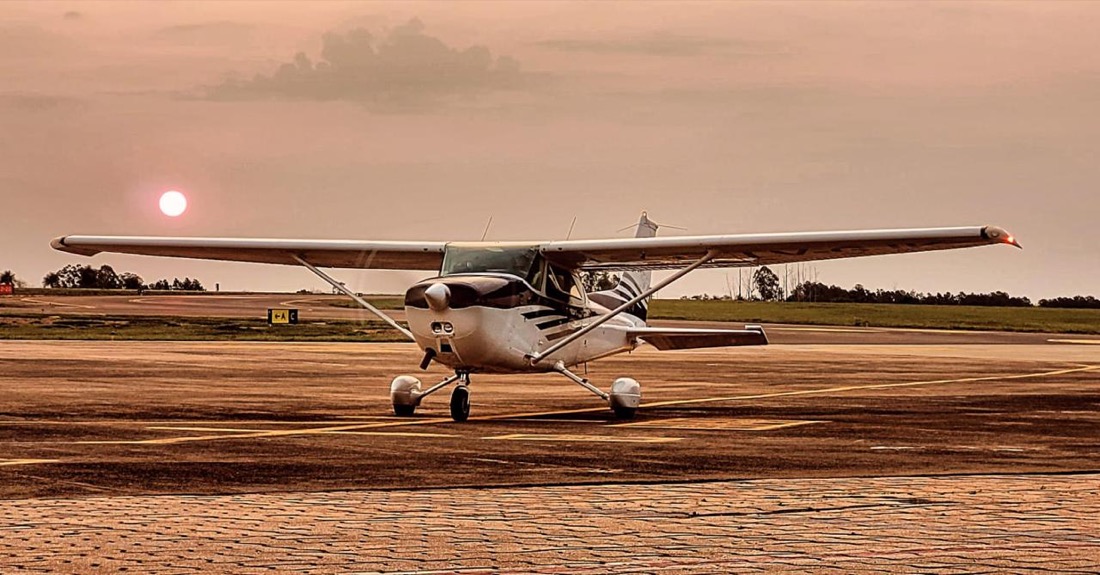 Cessna 172 matrícula LV-GJK del Aero Club Posadas